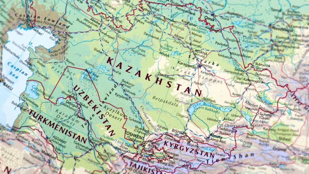 An image of a Kazakhstan's map