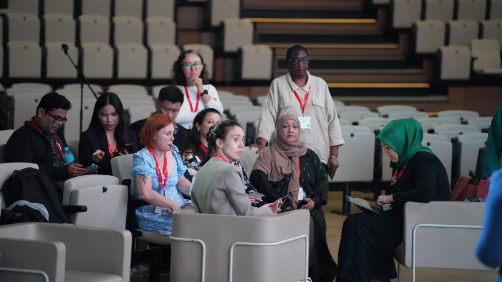 Attendees actively participating in in the session