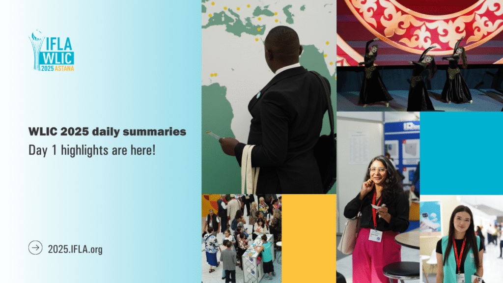 A collage of images of people with text